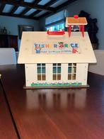 VINTAGE schooltje uit 1975 van fisher price, Kinderen en Baby's, Speelgoed | Fisher-Price, Ophalen of Verzenden, Gebruikt, Speelset