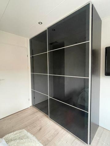 IKEA Pax kast deuren zwart/antraciet - afbeelding 1