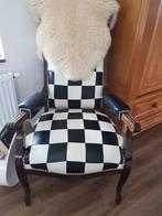 Antieke relaxfauteuil leer, Ophalen of Verzenden, Zo goed als nieuw, Leer, 50 tot 75 cm