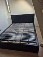 MALM bed IKEA 160x200 met lades, Huis en Inrichting, Slaapkamer | Bedden, Ophalen, Gebruikt, Zwart, Tweepersoons
