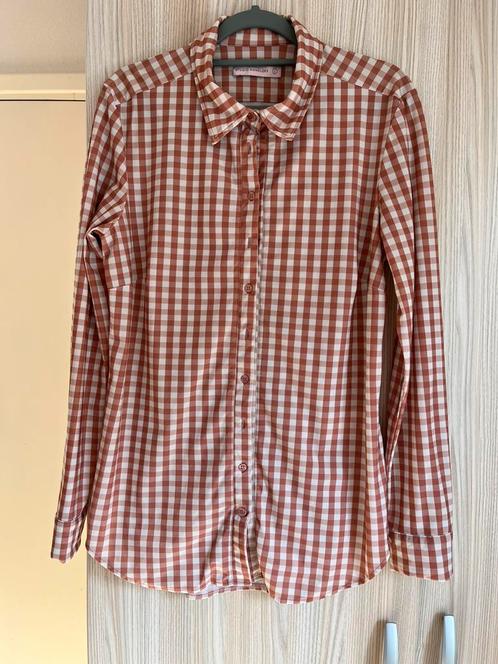 Studio Anneloes zalm/wit Vichy ruitje L zgan, Kleding | Dames, Blouses en Tunieken, Zo goed als nieuw, Maat 42/44 (L), Roze, Verzenden