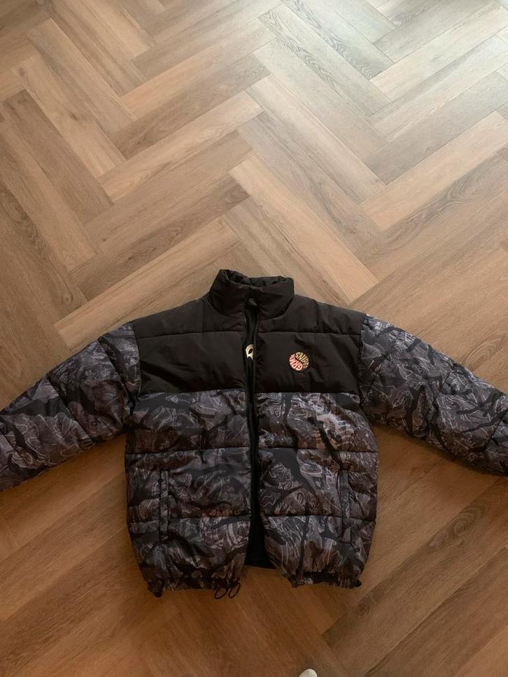 Snipes Reversable gewatteerde Jas, Kleding | Heren, Jassen | Winter, Zo goed als nieuw, Maat 52/54 (L), Zwart, Ophalen of Verzenden