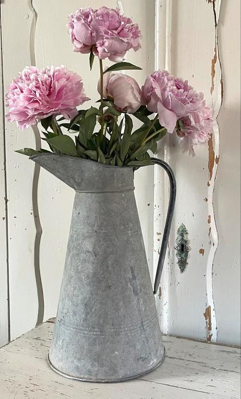 Brocante oud zinken lampetkan, Antiek en Kunst, Curiosa en Brocante, Ophalen of Verzenden