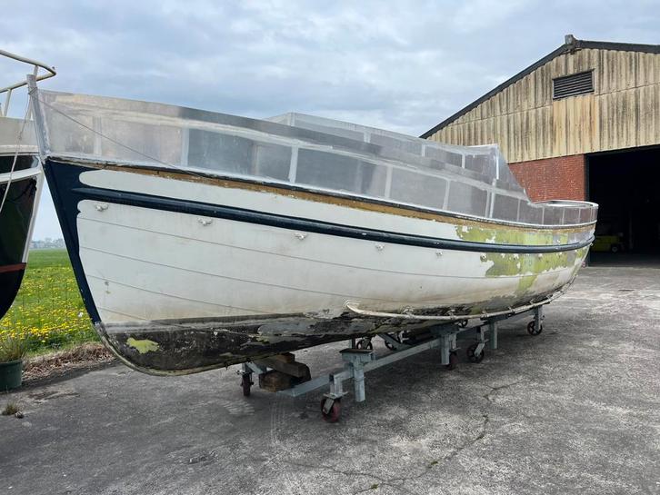 Verhoef aluminium Reddingsloep /  kajuitboot i.z.g.st, Watersport en Boten, Vis- en Consoleboten, Zo goed als nieuw, Tot 10 pk