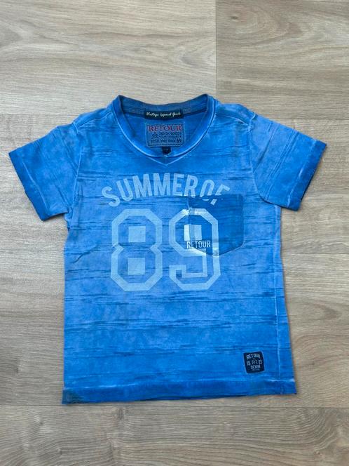 Leuk blauw shirt - Retour - Summer of 89 - draagmaat 98, Kinderen en Baby's, Kinderkleding | Maat 98, Zo goed als nieuw, Jongen