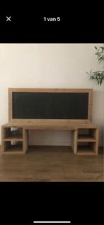 Steigerhouten Kinderbureau met Krijtbord, Huis en Inrichting, Bureaus, Ophalen, Zo goed als nieuw, Bureau