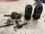 3 boorkoppen 1x Sds met sleutel    En 2 x snelspan, Doe-het-zelf en Verbouw, Gereedschap | Boormachines, Zo goed als nieuw, X