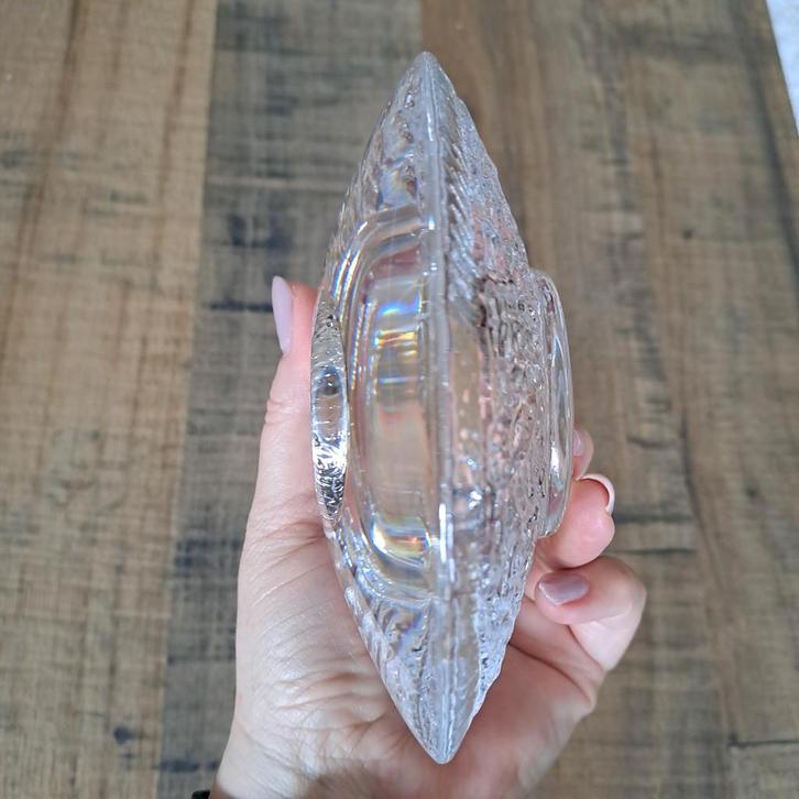 Prachtige Orrefors kristalglas theelichthouder,, Antiek en Kunst, Antiek | Glas en Kristal, Ophalen of Verzenden