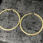 14k gouden oorbellen groot versace model, Sieraden, Tassen en Uiterlijk, Oorbellen, Ophalen of Verzenden