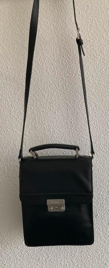 In nieuwstaat exclusieve Le Tanneur zwart leren tas 26x19 cm, Sieraden, Tassen en Uiterlijk, Horloges | Heren, Nieuw, Overige merken