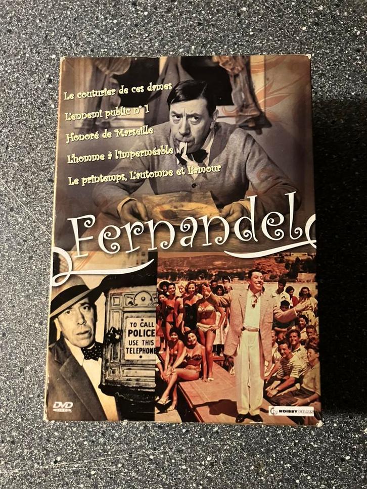 Fernandel - 5-Dvd Verzamelbox, Cd's en Dvd's, Dvd's | Klassiekers, Zo goed als nieuw, Komedie, 1940 tot 1960, Alle leeftijden