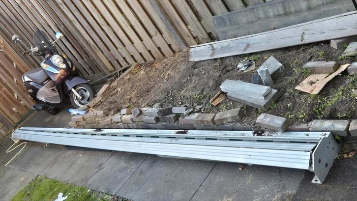 Elektrisch zonnescherm 6x3m - Werkend!, Tuin en Terras, Zonneschermen, Ophalen of Verzenden