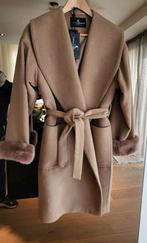 Designer Italiaans wol camel bruin mantel winterjas 36, Ophalen of Verzenden, Nieuw, Maat 36 (S), Bruin