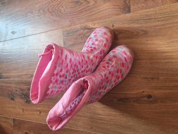 Regenlaarzen mt 33 leuk roze beschikbaar voor biedingen