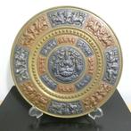 Tanjore artware - wandbord messing [1413], Antiek en Kunst, Antiek | Koper en Brons, Ophalen