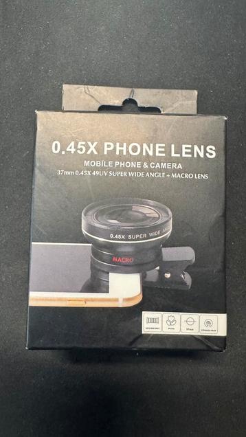 Macro Phone lens...0.45X Phone Lens beschikbaar voor biedingen