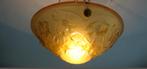 Franse antieke art deco schaal lamp, Ophalen of Verzenden