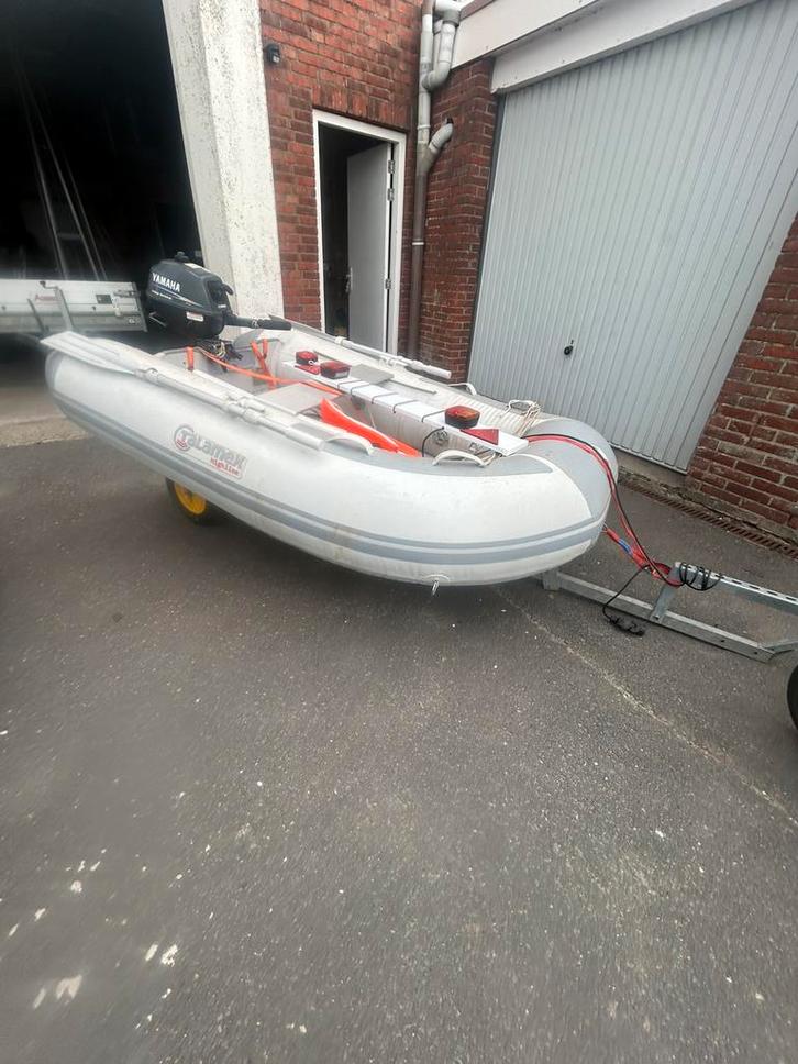 Boot+trailer+motor, Fietsen en Brommers, Brommeronderdelen | Algemeen, Zo goed als nieuw, Ophalen