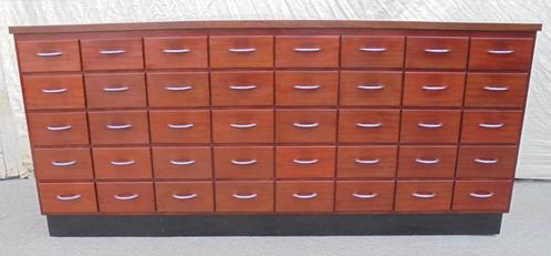 Ladekast  apothekerskast  winkelkast toonbank vintage, Antiek en Kunst, Curiosa en Brocante, Ophalen of Verzenden
