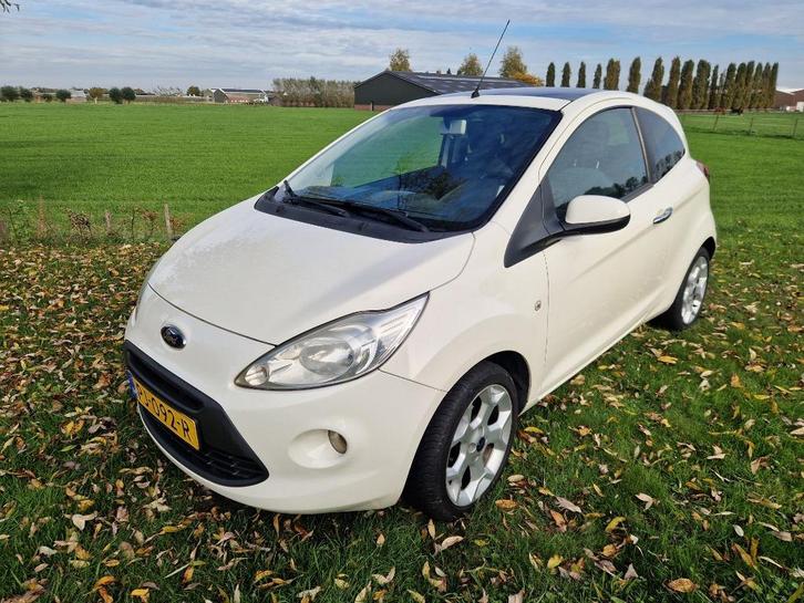 Ford Ka 1.2 69pk 2011 Wit, Auto's, Ford, Particulier, Ka, Airbags, Airconditioning, Centrale vergrendeling, Elektrische buitenspiegels