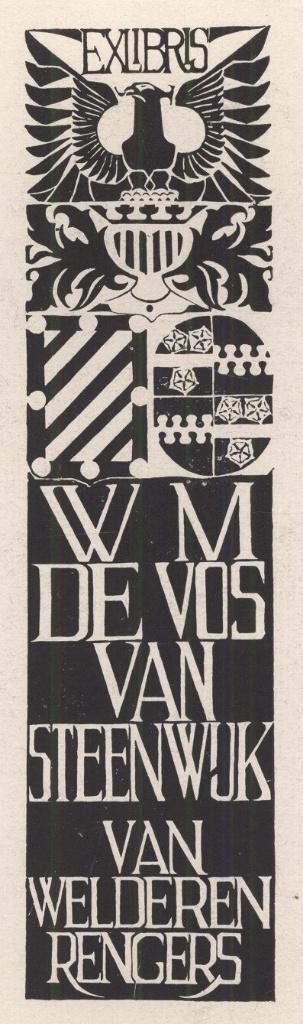 1521 Ex Libris Nederland : Jeanne Bieruma Oosting, 1923, Antiek en Kunst, Kunst | Etsen en Gravures, Verzenden