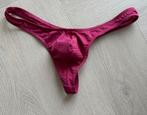 Donker roze string. Mesh stof maat L, Ophalen, Roze