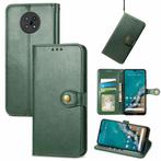 Luxe Wallet Case + Screenprotector voor Nokia G50 _ Groen, Verzenden, Nieuw, Hoesje of Tasje