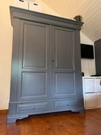 Stoere landelijke grenen houten kledingkast, Huis en Inrichting, Kasten | Kledingkasten, Ophalen, 100 tot 150 cm, 200 cm of meer