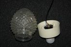 vintage plafonniere bolletje egel badkamerlamp  bedlamp, Huis en Inrichting, Ophalen of Verzenden, Gebruikt, Glas