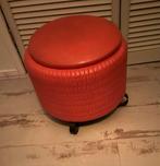 Ronde poef met opbergruimte, Huis en Inrichting, Banken | Voetenbanken en Poefen, Ophalen, Gebruikt, Rond, Minder dan 50 cm