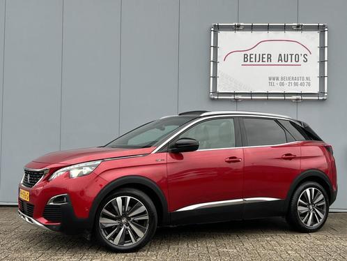 Peugeot 3008 1.2 PureTech GT Line Pano/Trekhaak/Carplay., Auto's, Peugeot, Bedrijf, Te koop, ABS, Achteruitrijcamera, Airbags