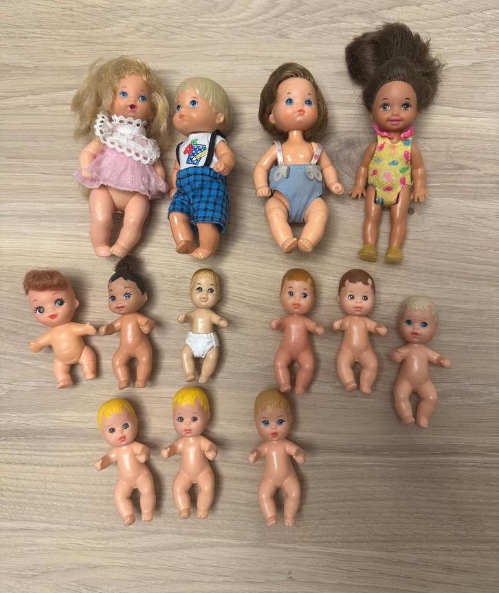 Diverse popjes van Mattel (13 stuks), Verzamelen, Poppen, Zo goed als nieuw, Pop, Verzenden