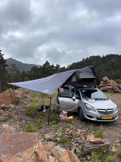 Prachtige hardshell daktent met luifel, Caravans en Kamperen, Tenten, Zo goed als nieuw, Ophalen