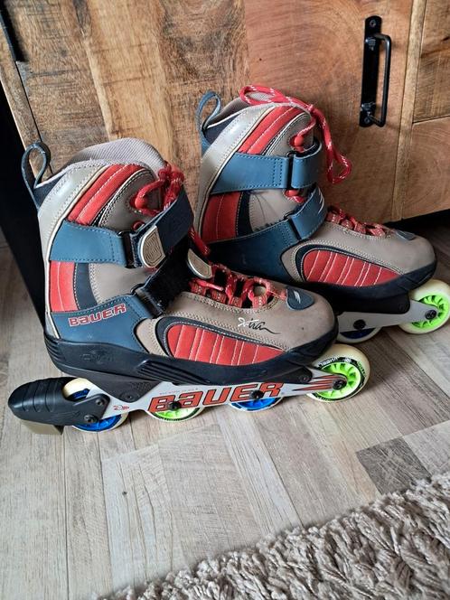 Skeelers, Sport en Fitness, Skeelers, Zo goed als nieuw, Inline skates 4 wielen, Bauer, Ophalen