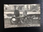 fotokaart TT Assen 1929 Velocette Hicks Textor, Verzamelen, Ongelopen, Drenthe, 1920 tot 1940, Verzenden