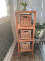 Bamboe Etagère met Manden, Huis en Inrichting, Ophalen, Zo goed als nieuw