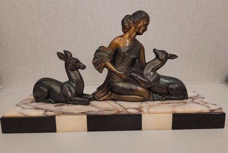 antiek kunst beeld, Antiek en Kunst, Kunst | Beelden en Houtsnijwerken, Ophalen of Verzenden