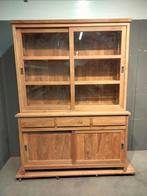 teak vitrinekast 160x220 of 280 cm lang, Met deur(en), 200 cm of meer, Teakhout, Nieuw