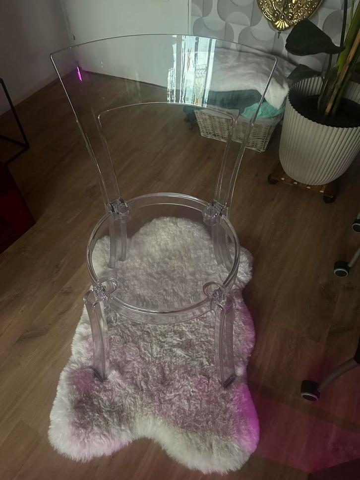 2 Transparante IKEA Stein Design Stoelen, Huis en Inrichting, Stoelen, Gebruikt, Twee, Kunststof, Overige kleuren, Ophalen