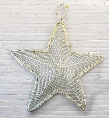 Vintage  metalen ster voor kerst decoratie.  beschikbaar voor biedingen