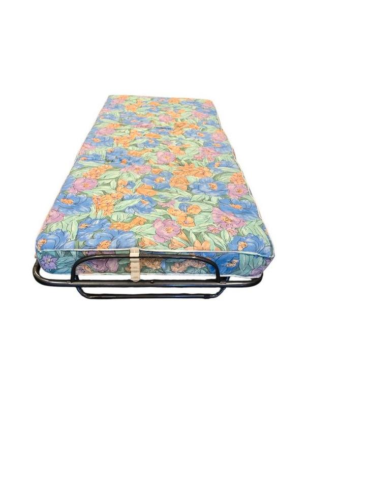 Vintage opklapbed bloemmotief bed inklapbaar ruimtebesparend, Huis en Inrichting, Slaapkamer | Beddengoed, Zo goed als nieuw, Overige typen