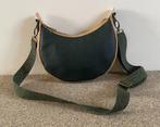 handgemaakte leren damestas, Sieraden, Tassen en Uiterlijk, Tassen | Damestassen, Ophalen of Verzenden, Nieuw, Groen, Handtas