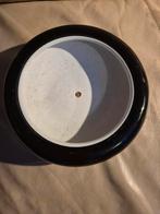 Ronde bloempot, zwart/wit Maastricht ragout, Gebruikt, Rond, Ophalen of Verzenden, Balkon