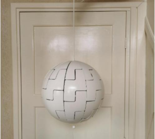 Vintage IKEA plafondlamp PS 2014 Star Wars Death star lamp, Verzamelen, Retro, Huis en Inrichting, Ophalen of Verzenden