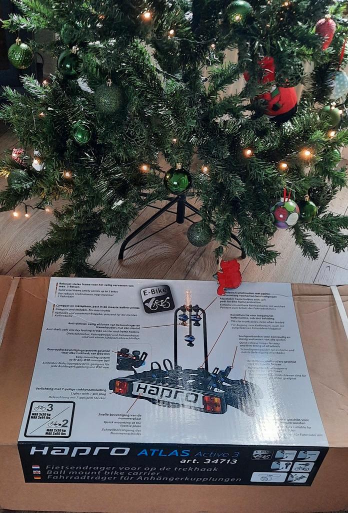 Nieuwe fietsdragers Hapro Atlas Active 3. Voor 3 fietsen., Auto diversen, Fietsendragers, Nieuw, Trekhaakdrager, Ophalen of Verzenden