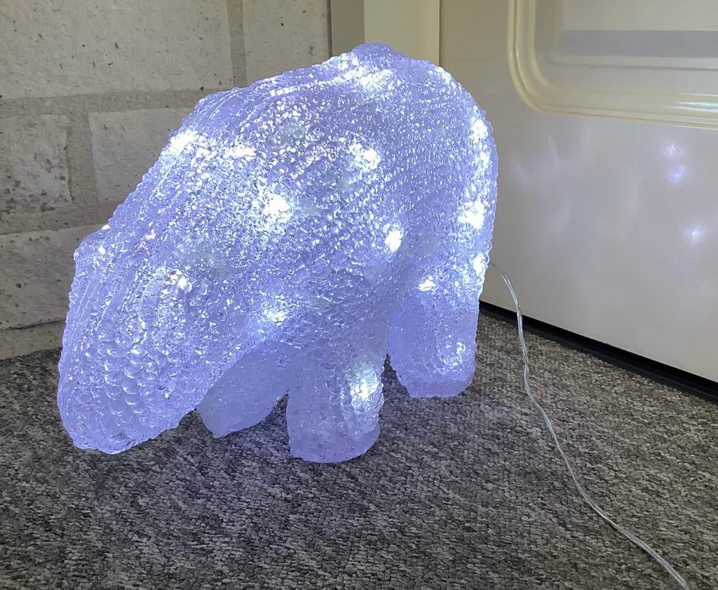 Ijsbeer met lampjes, Ophalen, Gebruikt, Kunststof