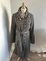 King Louie maat L pied de poule lange jas 2900, Kleding | Dames, Jassen | Winter, Zwart, Maat 42/44 (L), Ophalen of Verzenden