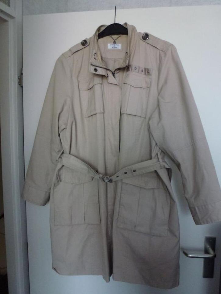 Trenchcoat dames, Kleding | Dames, Jassen | Zomer, Gedragen, Maat 46/48 (XL) of groter, Beige, Ophalen of Verzenden