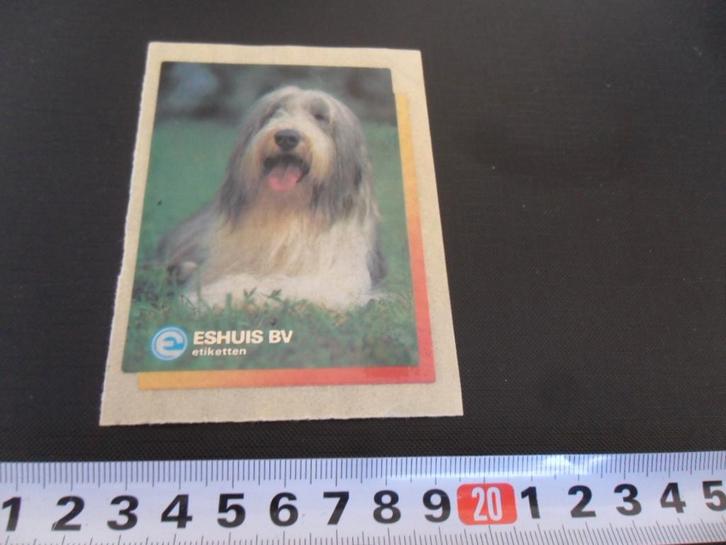 sticker ESHUIS BV etiketten  Hond, Verzamelen, Stickers, Zo goed als nieuw, Ophalen