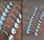 24 stuks metalen schelp haken voor 2 douchegordijnen, Verzenden, Nieuw, Grijs, Overige typen